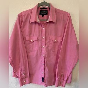 Rough Stock-Panhandle Slim Men’s Pearl Snap Western Shirt. Size LG